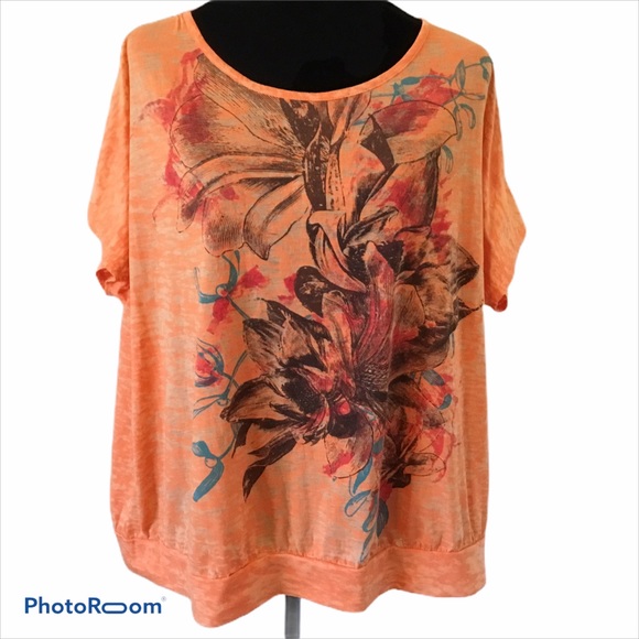 Beverly Drive floral print front criss cross back - Picture 1 of 7